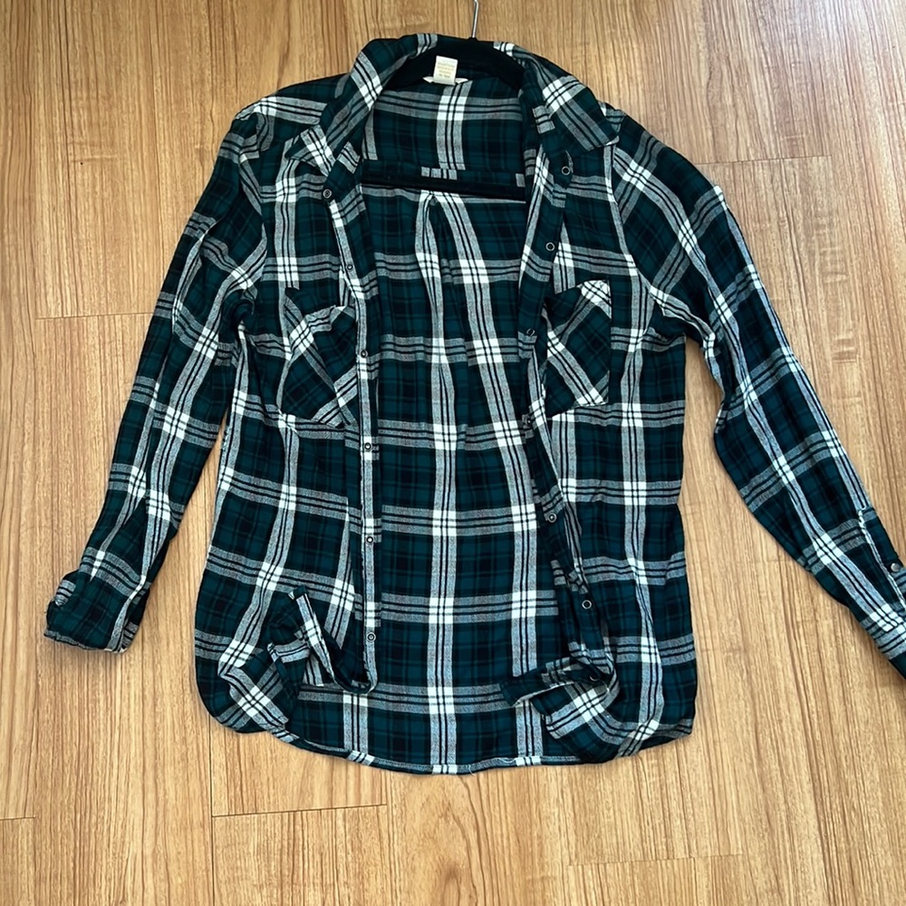 Medium green plaid